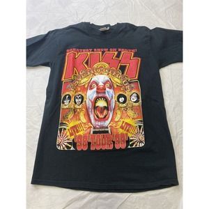1998 Kiss Greatest Show On Earth Psycho Circus Concert Short Sleeve Shirt Large